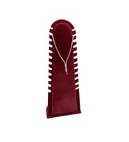 Riyad Model Süet Kumaş Bordo Renk 31/11 Cm Ayaklı Kolye-halhal Sergileme Standı