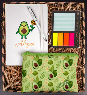 eJOYA Kişiye Özel Defter Kalem Kalemlik Ve Mini Organizer Ofis Kırtasiye Hediye Kutusu 111224 (Yeşil)