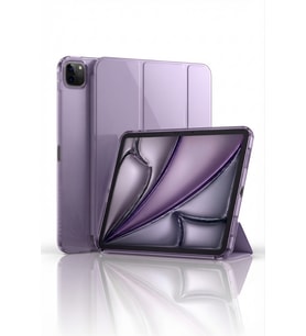 Fuchsia iPad Pro 13 2022 M4 Çip ile Uyumlu Kalemlikli Standlı Katlanabilir Smart Cover Tablet Kılıfı