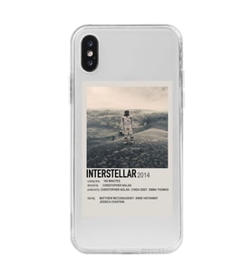 Iphone XS MAX Uyumlu Interstellar Tasarımlı Şeffaf Telefon Kılıfı