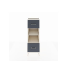 Kronos Dolap 2 Raflı 2 Çekmeceli 44x59x134 Aytaşı-Antrasit