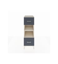 Kronos Dolap 2 Raflı 2 Çekmeceli 44x59x134 Aytaşı-Antrasit