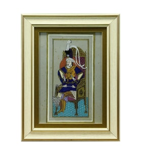 e38 EL İŞÇİLİĞİ CAM BOYAMA TABLO 38*30 CM-6430