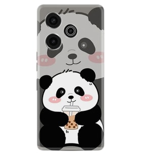 Pova 6 Kılıf Boutique Baskılı Resimli Milkshake Panda Pcode -058