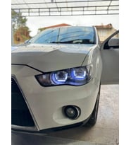 2.5 İNÇ DÜZ Bİ XENON MERCEK KESİK U BEYAZ ANGELLI KAPAK SET