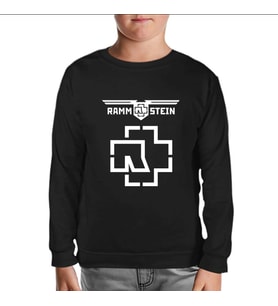 Rammstein - Logo Siyah Çocuk Sweatshirt