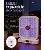 Taşınabilir Şarjlı Sivrisinek Öldürücü 365NM UV Işıklı Beyaz Model