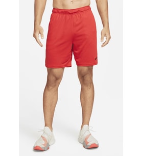 Nike Dri Fit Knith Shorts 9 inch Red Örgü Erkek Antrenman Koşu Şortu Kırmızı
