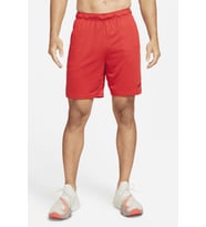 Nike Dri Fit Knith Shorts 9 inch Red Örgü Erkek Antrenman Koşu Şortu Kırmızı