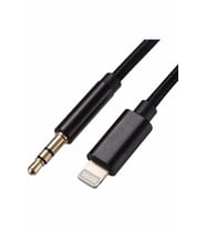İphone 7 8 X Max 11 12 13 Pro Uyumlu Aux Dönüştürücü Kablo Lightning Girişli 1mt