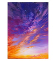 Long's Peak Glow Tablo Ahşap Poster Dekoratif