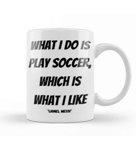 Lionel Messi Quotes Gifts Kupa Bardak Porselen