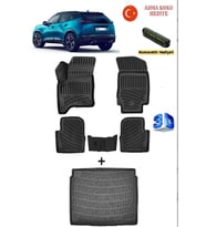 Rizline Peugeot 2008 (1.2 Hybrid) 2025 Sonrası Uyumlu 3D Havuzlu Paspas ve ALT Bagaj Havuzu Seti ASMA KOKU VE NUMARATÖR HEDİYELİ