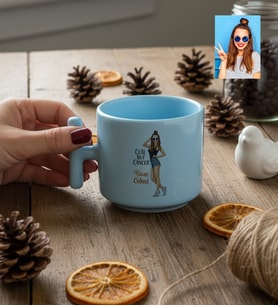 Kişiye Özel Karikatürlü Cute But Cancer Yengeç Burcu T Pastel Kupa Doğum Günü Hediyesi