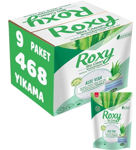 Dalan Roxy Bio Clean Matik Sabun Tozu 1.6Kg Aloe Vera (9 Lu Set) (468 Yıkama)