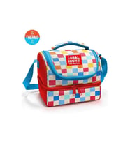 CORAL HIGH 37205 KIDS ÇOK RENKLİ DAMA DESENLİ THERMO İKİ KATLI BESLENME ÇANTASI