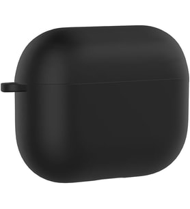 AirPods Pro 3 Uyumlu Silikon Kılıf – Darbe ve Çizilme Koruyucu, Soft Touch Silikon, Kablosuz Şarj Destekli, Taşıma İpi Slotlu (Siyah)