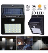 Hareket Sensörlü PIR 20 LED Solar Enerji Su Geçirmez Duvar Lamba