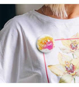 Be Positive Buton Rozet 3 adet