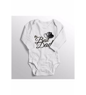 Bebek Beyaz The Best Dad Yazısı Baskılı Hediyelik Zıbını 113