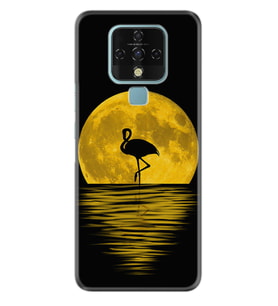 Tecno Camon 16 18P Pova Pova 3 Pova Neo Kılıf Desemli Silikon Ay ve Flamingo 1775