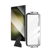 Samsung Galaxy Note 20 Ultra Kavislerin Tamamını Kapatan Aparatlı Estek Ekran Koruyucu (Siyah)