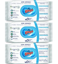 Bingo Clean Yüzey Temizlik Havlusu 96 Yaprak Beyaz Sabun Plastik Kapaklı (3 Lü Set) 288 Yaprak