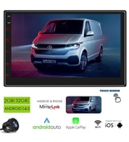 MEGAVOX MGX-702 Android Double Dın 7 İnç 2+32GB BT/USB/GPS/Radyo/IPS Ekran/Geri Görüş Kamerası
