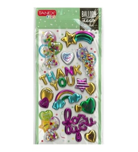 TANEX KIDS TNX-26008 DEKORATİF ETİKETLER - PUFFY BALLON STICKER