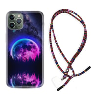 Apple iPhone 11 12 13 14 Pro Max Kılıf Boyun Asklı Rasta Silikon Star Planet 1652
