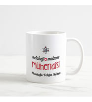 Metalurji Malzeme Mühendisi Kupa Bardak (1. Tasarım) (Beyaz)