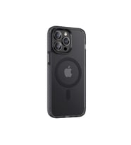 Apple iPhone 14 Pro Uyumlu Kılıf Mat Arka Yüzey Wireless Şarj Özellikli Zore Locik Kapak (Siyah)