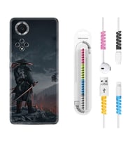 Huawei Nova Y70 Y90 Nova 9 SE  Kılıf Kablo Koruma Spiral Silikon Warrior 1653