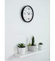 36 Cm Siyah Dekoratif Duvar Saati (Standart)