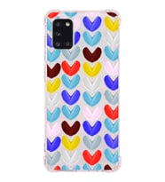 PrintiFy Samsung Galaxy A31 Uyumlu Water Color 1 Baskılı Şeffaf Köşe Korumalı Antişok Kılıf