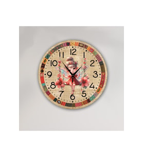 bilge Tasarım Çocuk Odası Duvar Saati 30 x 30 CM (Karışık)