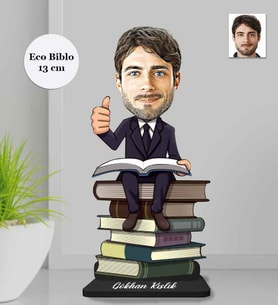 Kişiye Özel Öğretmen Erkek Ahşap Eco Biblo -19