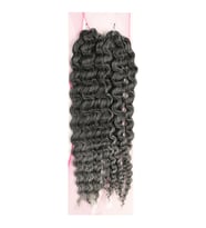 Mulvxprk  Prk02 Nice Bulk Afro Su Dalgası Saç - Siyah / Gri Ombreli (Mulvix)