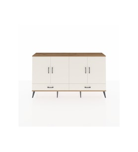 Arges Konsol 6 Raflı 2 Çekmeceli 4 Kapaklı 176x30x99 Çam-Aytaşı