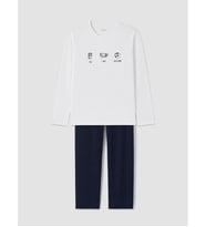 LC WAIKIKI Beyaz Regular Fit Erkek Pijama Takımı