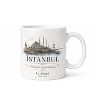 Kişiye Özel Memleket Temalı İsim Tarih Kupa Bardak Hediye