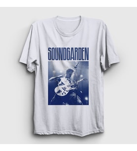 Presmono Unisex Beyaz Chris Cornell Rock Soundgarden T-Shirt 542128tt