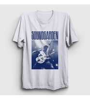 Presmono Unisex Beyaz Chris Cornell Rock Soundgarden T-Shirt 542128tt