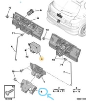 PEUGEOT  206 - 206 +   BAGAJ KAPUT  KILIT KARSILIGI     8724C0