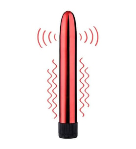 Melo Red Metal Vibrating ve Vajinal Metal Vibratör