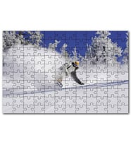 Cakapuzzle Snowboard Spor Karda Uçmak, Puzzle Yapboz MDF (Ahşap) (120 Parça)