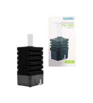 Sobo SB-2601 Köşe Dikdörtgen Üretim Filtresi, Akvaryum İç Filtre, Biyolojik Sünger Filtre
