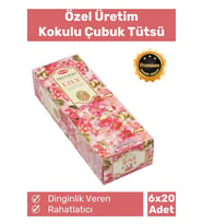 Özel Üretim Dinginlik Veren Meditasyon Çakra Enerji Rahatlatıcı Kokulu Çubuk Tütsü 6 x 20 Adet