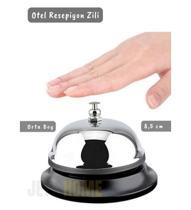 Otel Zili Resepsiyon Zili Restoran Zili Bar Zili Mutfak Zil Paslanmaz Çelik 8,5 cm