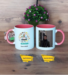 Blogger Kupa Bardak Pembe Fotoğraflı